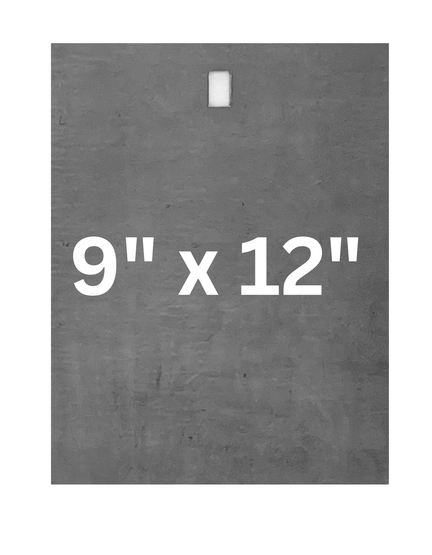 9"x12" Steel Airsoft Target rec.