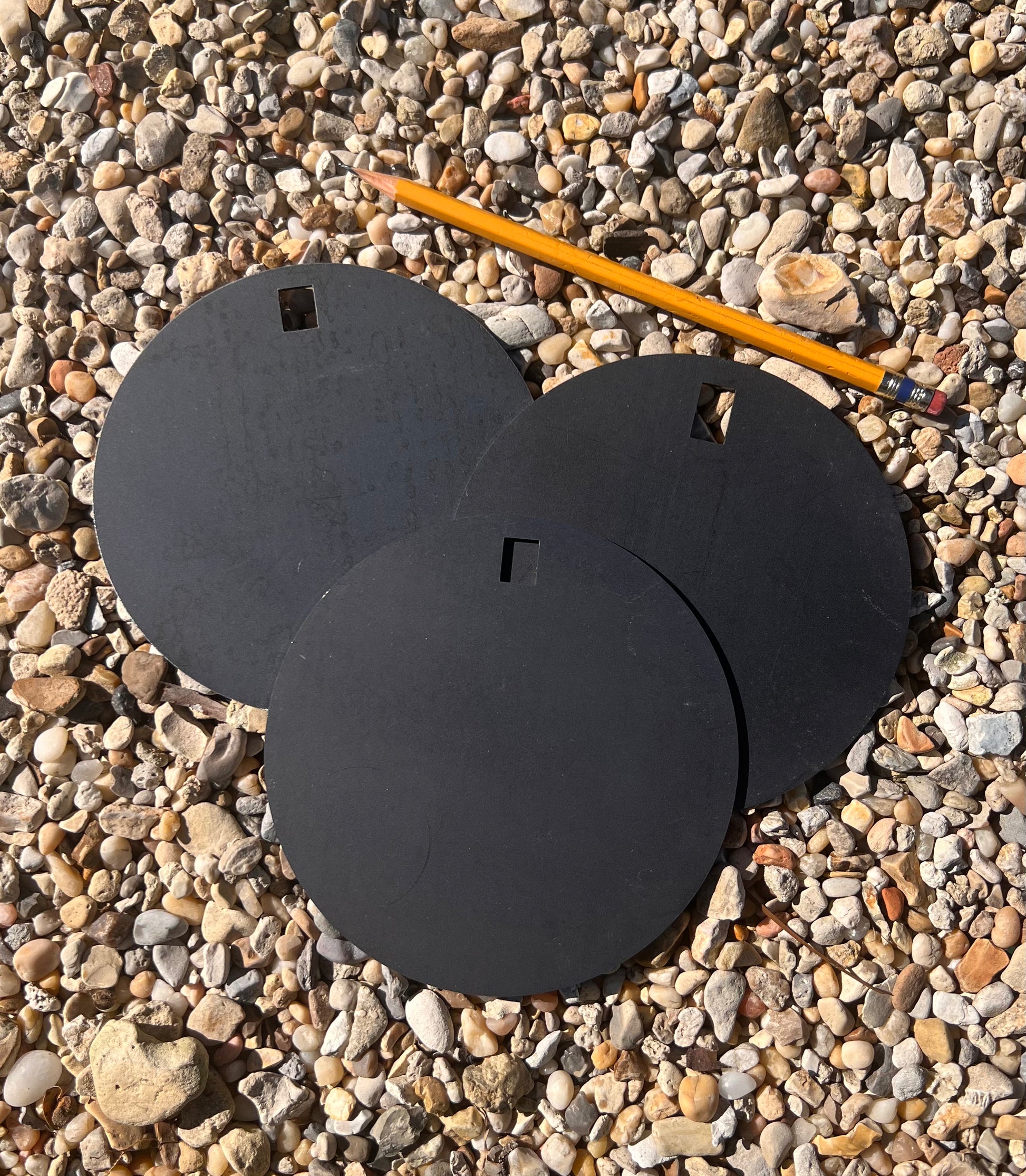 3-Pack 5" Steel Airsoft Targets round